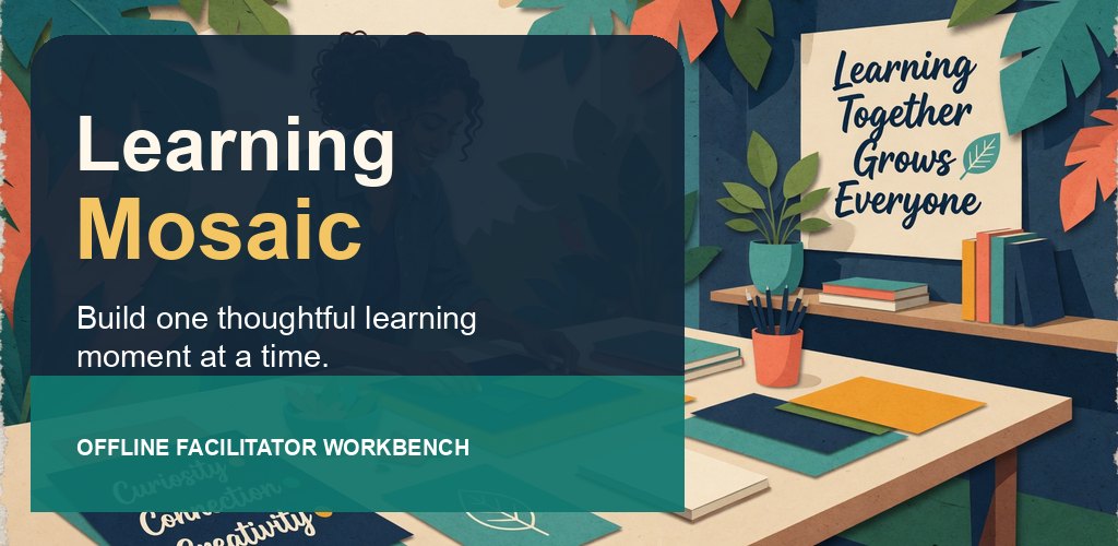 Learning Mosaic feature artwork with paper-cut learning desk